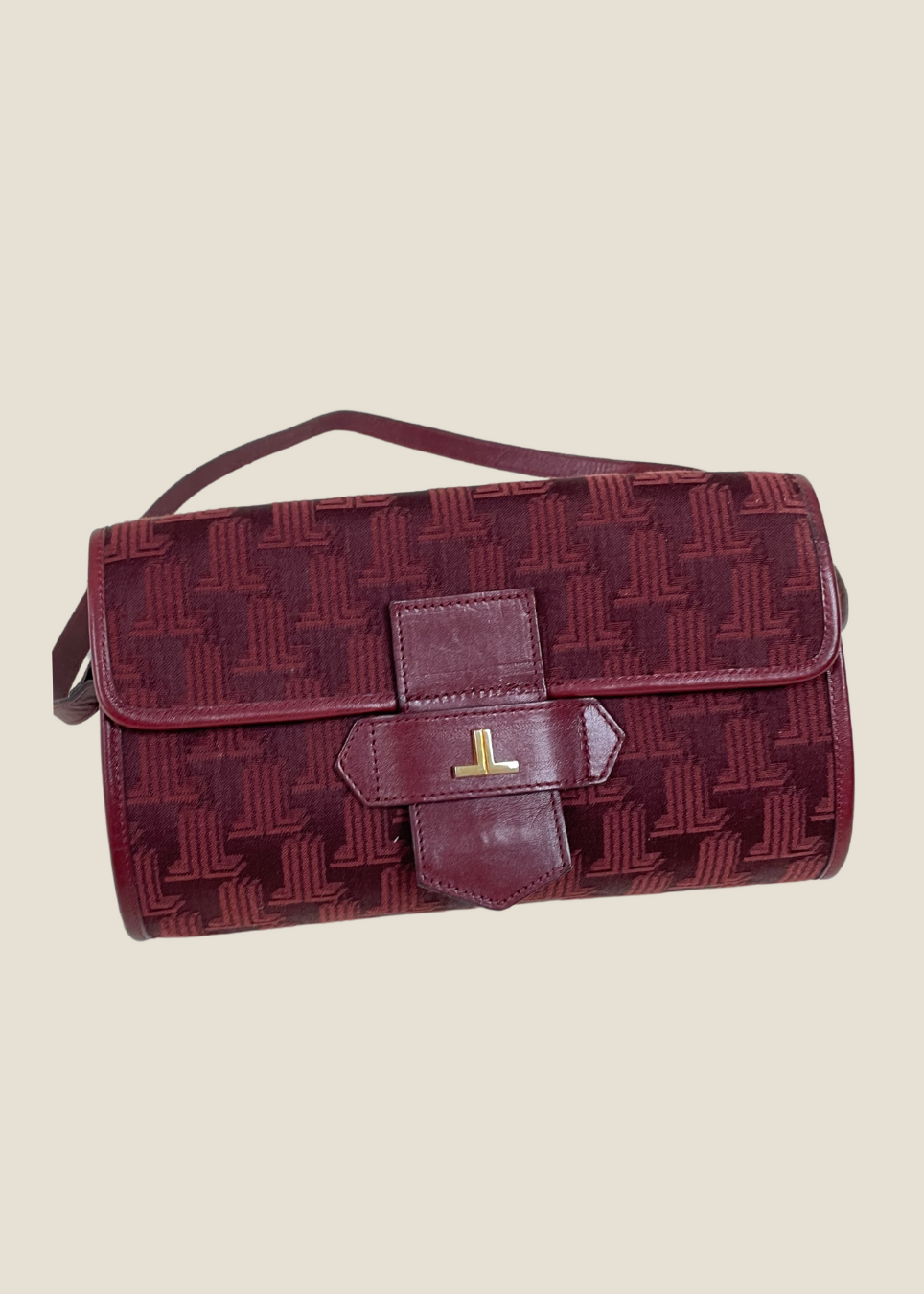 Vintage Lanvin “Le Burgundy” bag