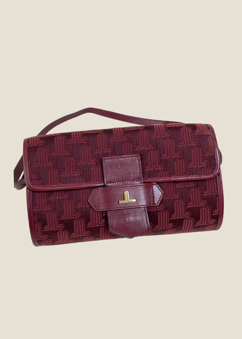 Vintage Lanvin Le Burgundy bag