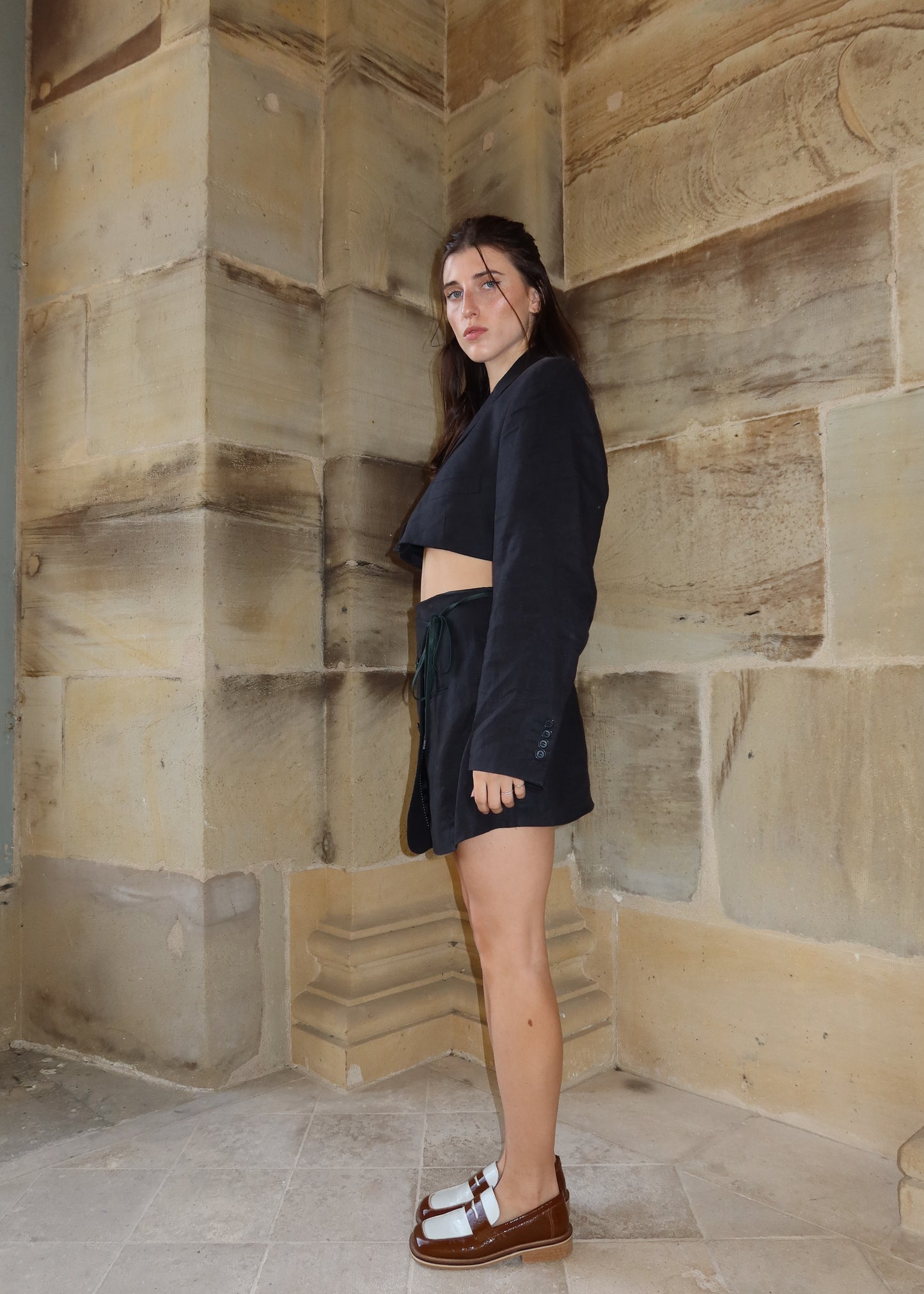 Tailleur Jupe à Lacets