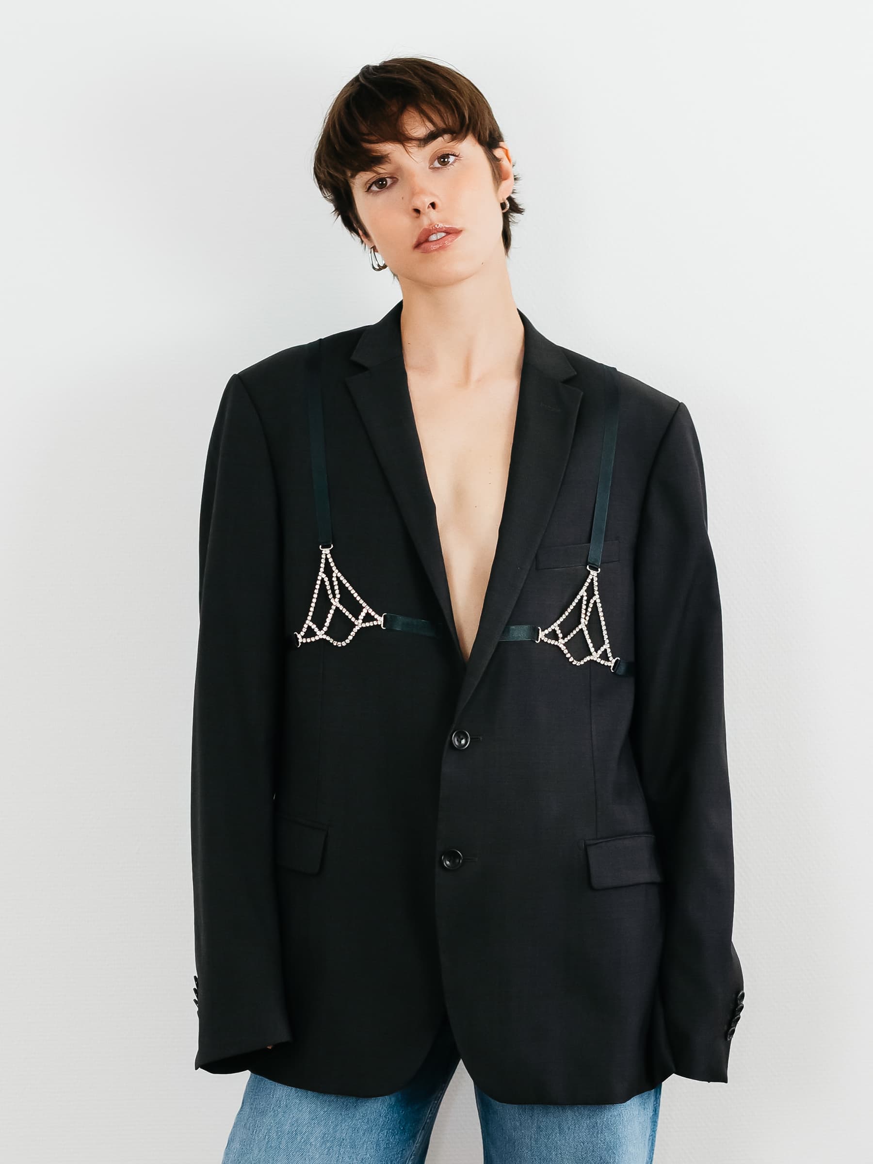 Blazer Negro Elle Tienda De Ropa La Chaqueta De Jane