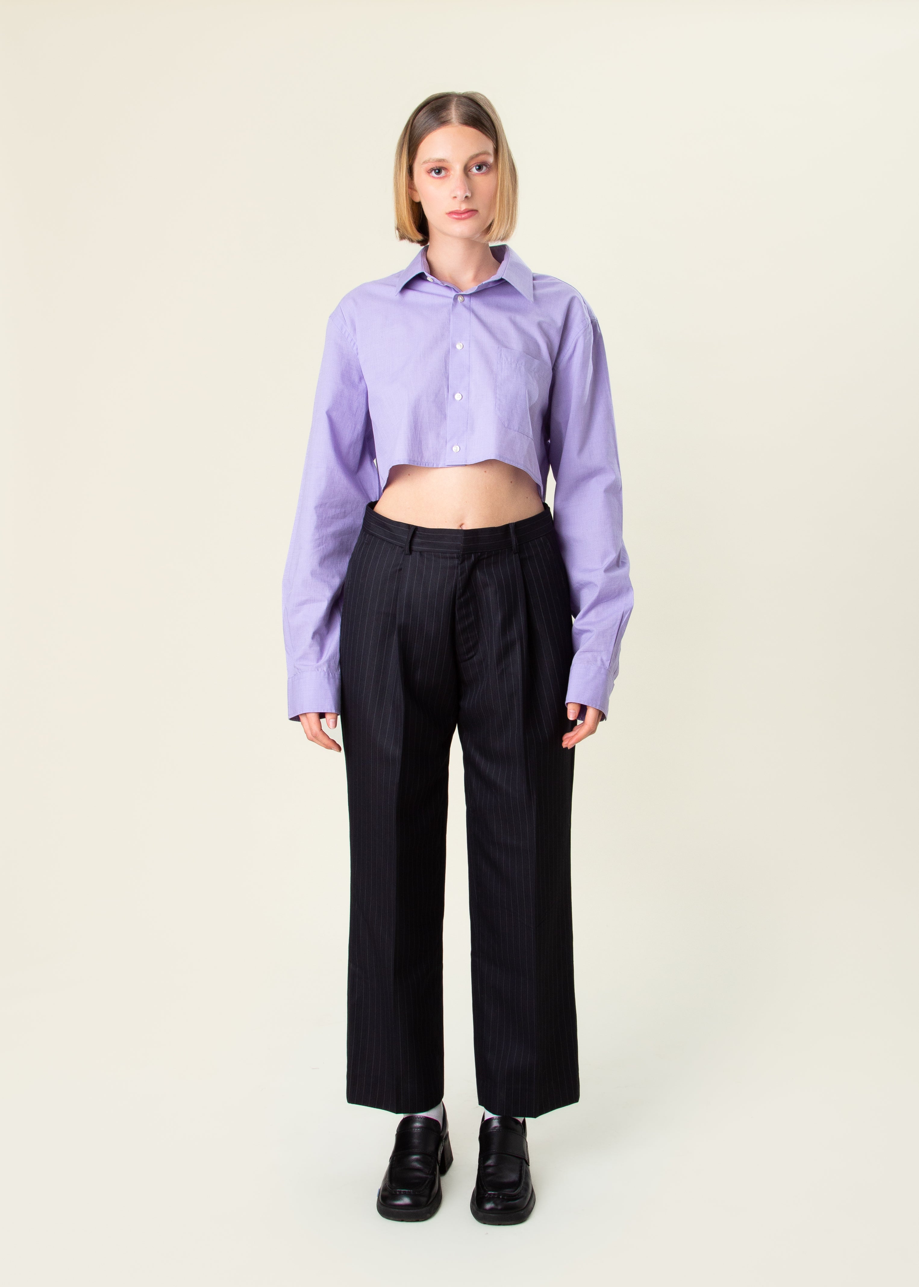 The Cropped Lilac Shirt