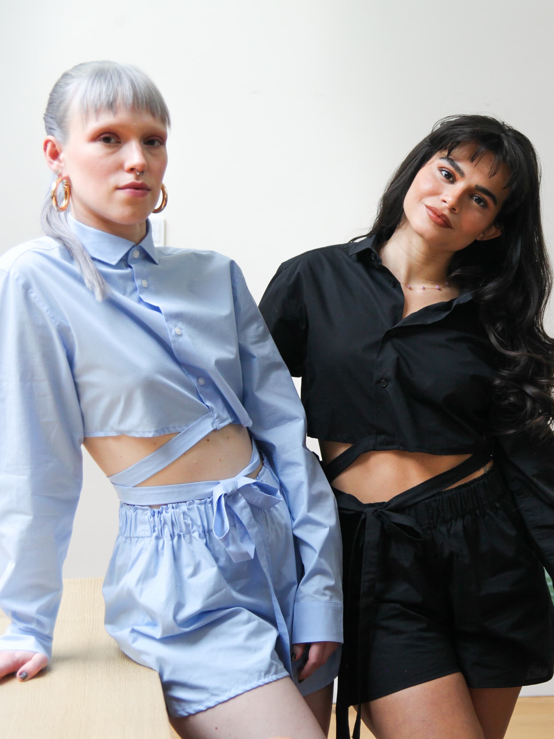La Cropped Chemise