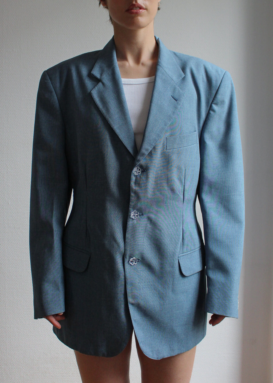 Le Blazer Iris Bleu Denim