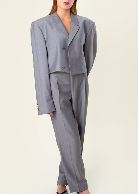 Pearl Gray Pant Suit